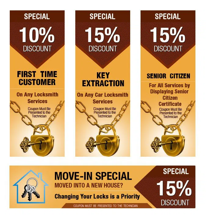 Vancouver Expert Locksmith Vancouver, WA 360-667-3285 - coupon1-set-four